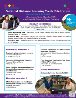 National Distance Learning Week
