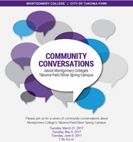 Join Us June 6 for a Community Conversation at the Takoma Park/Silver Spring Campus