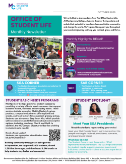 Introducing Our First Collegewide Student Life Newsletter!