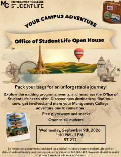 Your Campus Your Adventure: Office of Student Life Open House