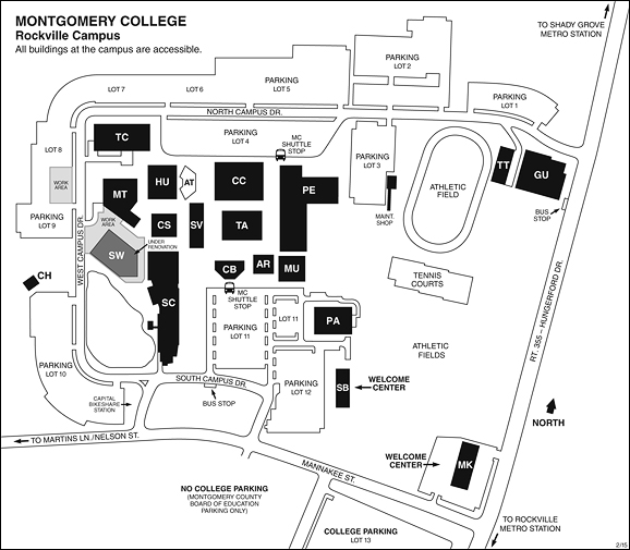 Parking Lot Two on Rockville Campus - Temporary Closure - Inside MC Online