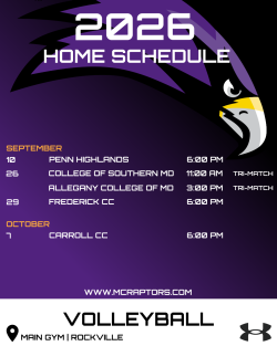 Women's Volleyball 2026 Home Game Schedule