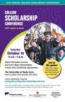 10th Annual Scholarship Conference on Oct. 10 - Encourage Students to Register!