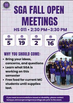SGA Fall Open Meetings